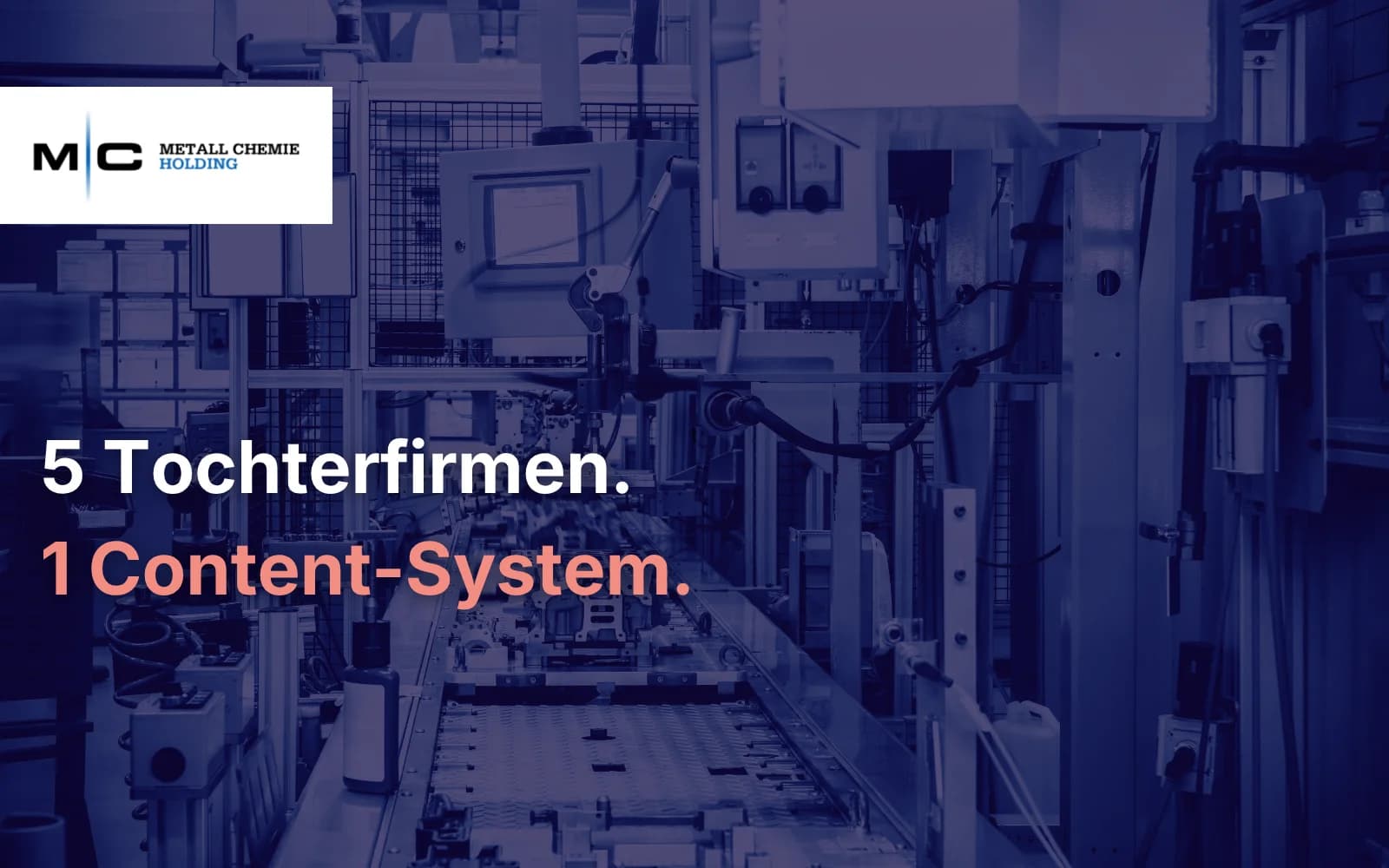 Metall-Chemie Holding · 5 Tochterfirmen, 1 Content-System